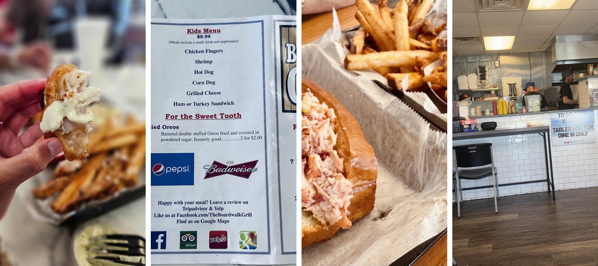 The Boardwalk Grill Menu