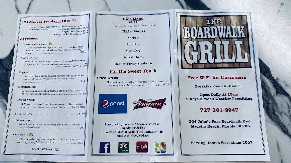 The Boardwalk Grill Menu image 1